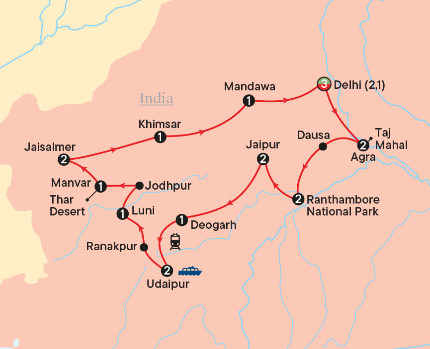 Map - Colours of Rajasthan 2027
